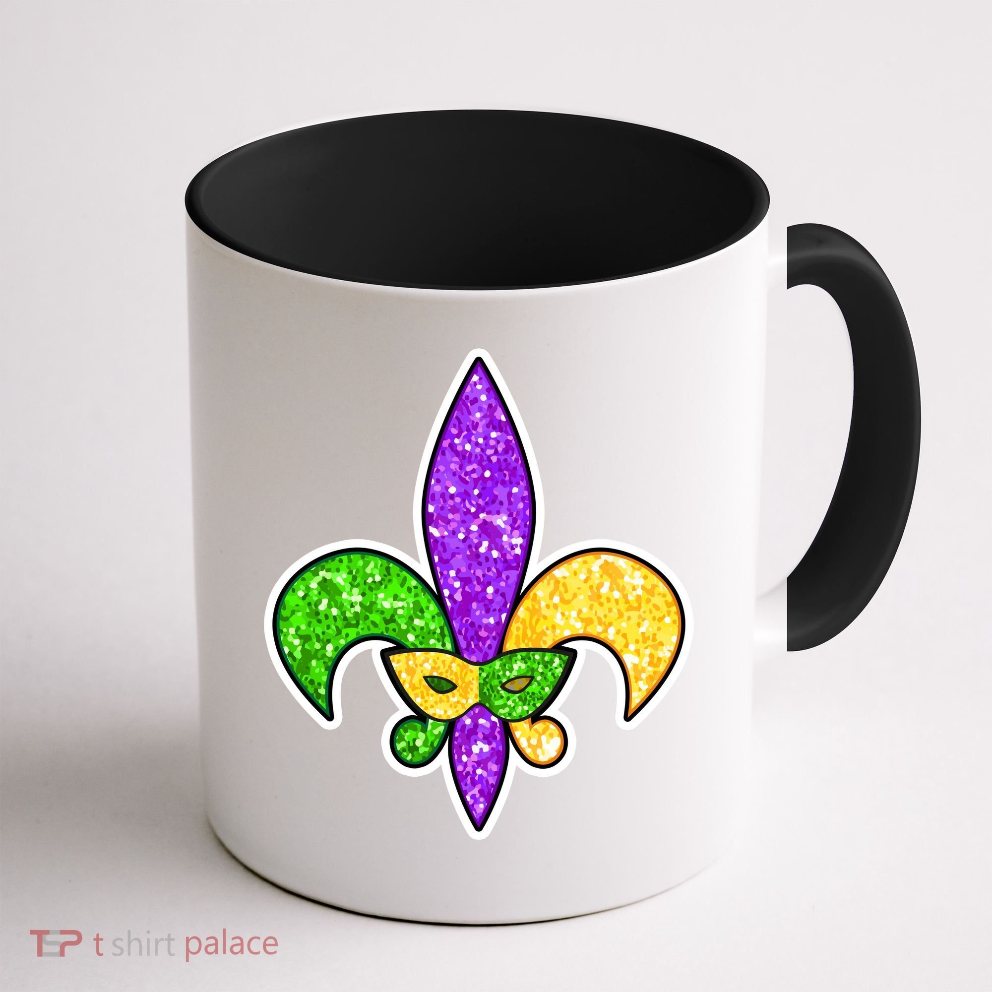 Festive Mardi Gras Fleur De Lis And Party Mask Coffee Mug