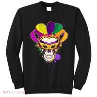 Festive Mardi Gras Skull  Sweatshirt thumb 0