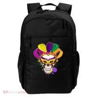 Festive Mardi Gras Skull  Backpack thumb 0