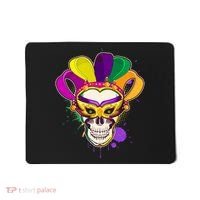 Festive Mardi Gras Skull  Mousepad thumb 0