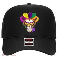 Festive Mardi Gras Skull  Hat thumb 0