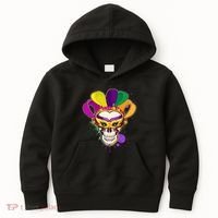 Festive Mardi Gras Skull  Kids Hoodie thumb 0