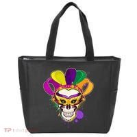 Festive Mardi Gras Skull  Tote Bag thumb 0