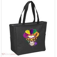 Festive Mardi Gras Skull  Tote Bag thumb 2