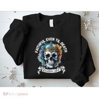 Faithful Even To Death – Revelation 210 11 Skull Sweatshirt thumb 2