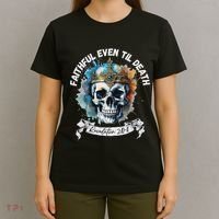 Faithful Even To Death – Revelation 210 11 Skull T-Shirt thumb 4