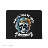 Faithful Even To Death – Revelation 210 11 Skull Mousepad thumb 0