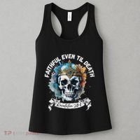 Faithful Even To Death – Revelation 210 11 Skull Women's Tank Top thumb 3