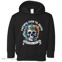 Faithful Even To Death – Revelation 210 11 Skull Toddler Hoodie thumb 0