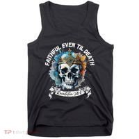 Faithful Even To Death – Revelation 210 11 Skull Tank Top thumb 0