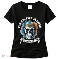 Faithful Even To Death – Revelation 210 11 Skull Women's T-Shirt thumb 0