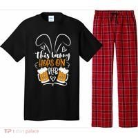 Funny Easter This Bunny Hops On Beer Pajama Set thumb 0