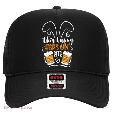 Funny Easter This Bunny Hops On Beer Hat
