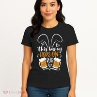 Funny Easter This Bunny Hops On Beer Women's T-Shirt thumb 4