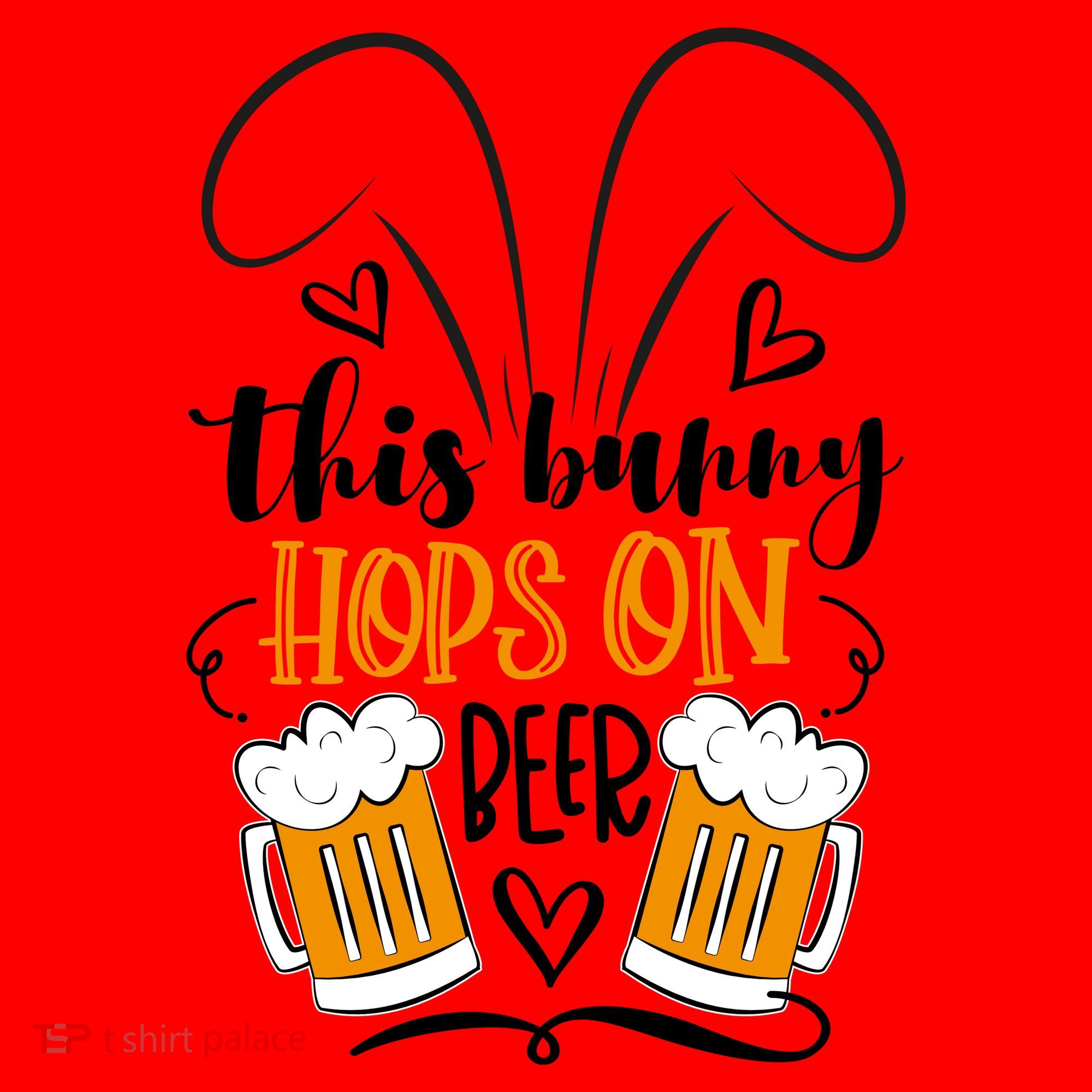 Funny Easter This Bunny Hops On Beer Santa Hat