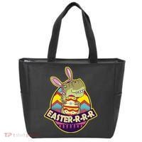 Funny EasterRRR TRex Dinosaur Tote Bag thumb 0