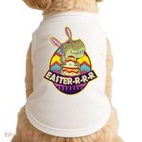 Funny EasterRRR TRex Dinosaur Doggie Tank thumb 0