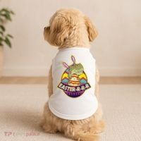 Funny EasterRRR TRex Dinosaur Doggie Tank thumb 2