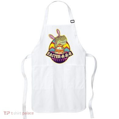 Funny EasterRRR TRex Dinosaur Apron
