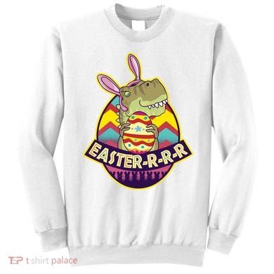 Funny EasterRRR TRex Dinosaur Sweatshirt