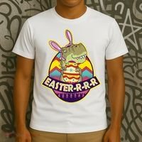 Funny EasterRRR TRex Dinosaur T-Shirt thumb 3