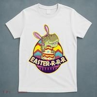 Funny EasterRRR TRex Dinosaur T-Shirt thumb 5