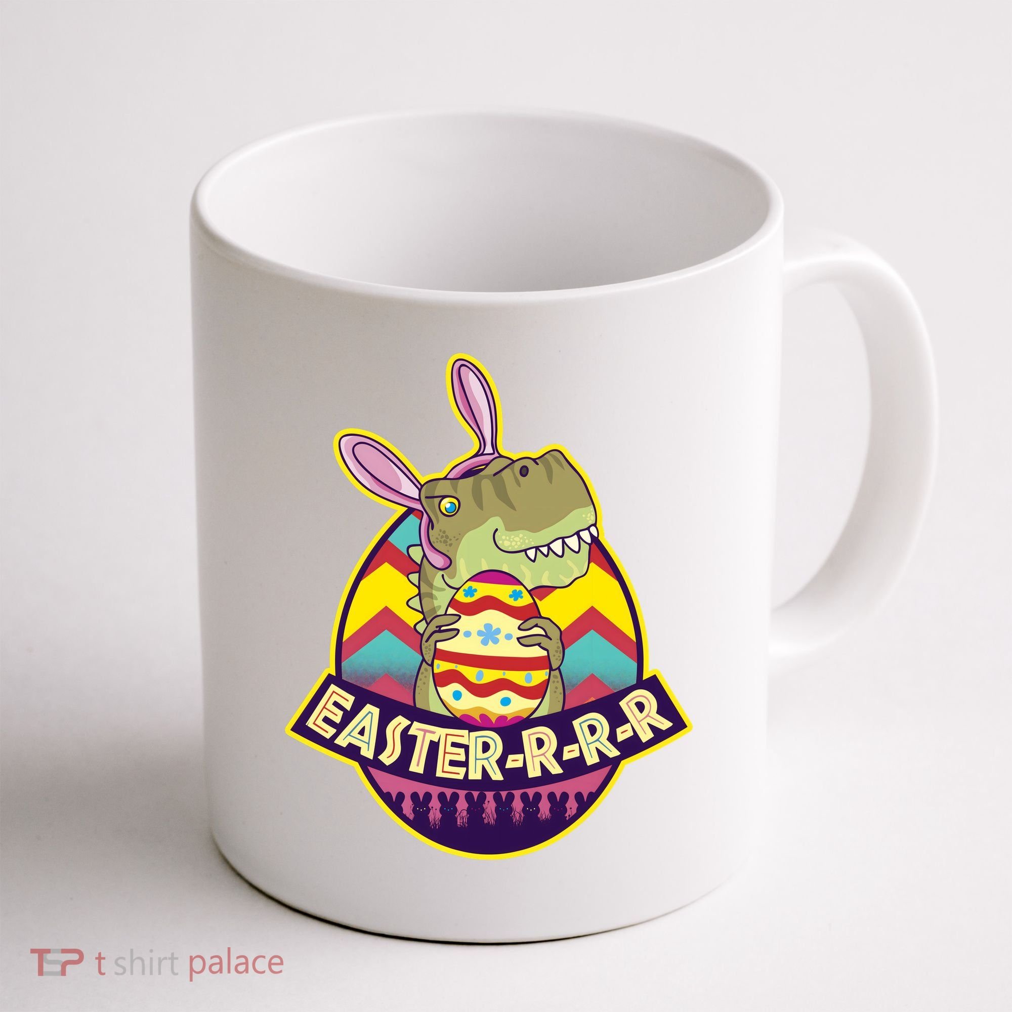 Funny EasterRRR TRex Dinosaur Coffee Mug