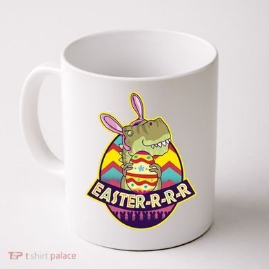 Funny EasterRRR TRex Dinosaur Coffee Mug