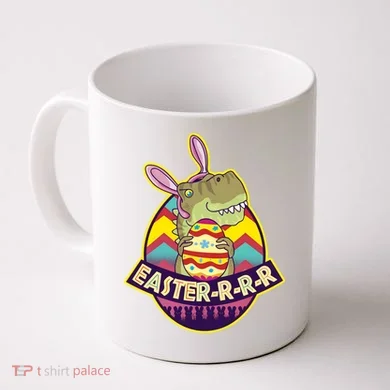 Funny EasterRRR TRex Dinosaur Coffee Mug