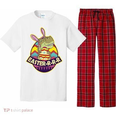 Funny EasterRRR TRex Dinosaur Pajama Set