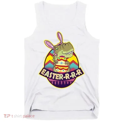 Funny EasterRRR TRex Dinosaur Tank Top