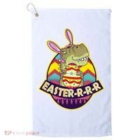 Funny EasterRRR TRex Dinosaur Golf Towel thumb 0