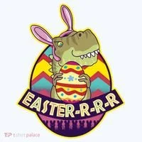 Funny EasterRRR TRex Dinosaur Women's Long Sleeve Shirt thumb 2