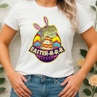 Funny EasterRRR TRex Dinosaur Women's T-Shirt thumb 2