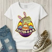 Funny EasterRRR TRex Dinosaur Women's T-Shirt thumb 3