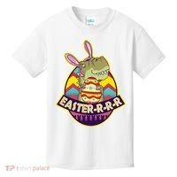 Funny EasterRRR TRex Dinosaur Kids T-Shirt thumb 0
