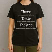 Funny English Teacher Grammar Police T-Shirt thumb 4
