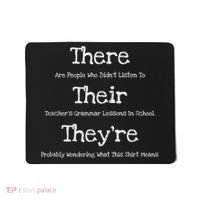 Funny English Teacher Grammar Police Mousepad thumb 0