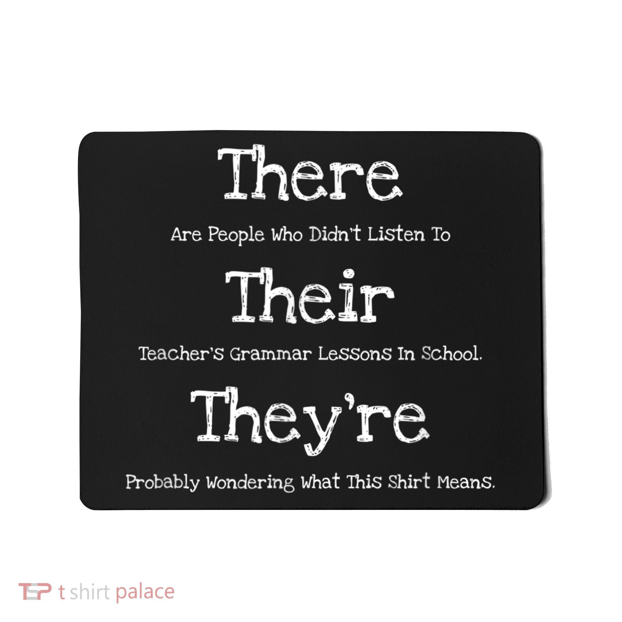 Funny English Teacher Grammar Police Mousepad