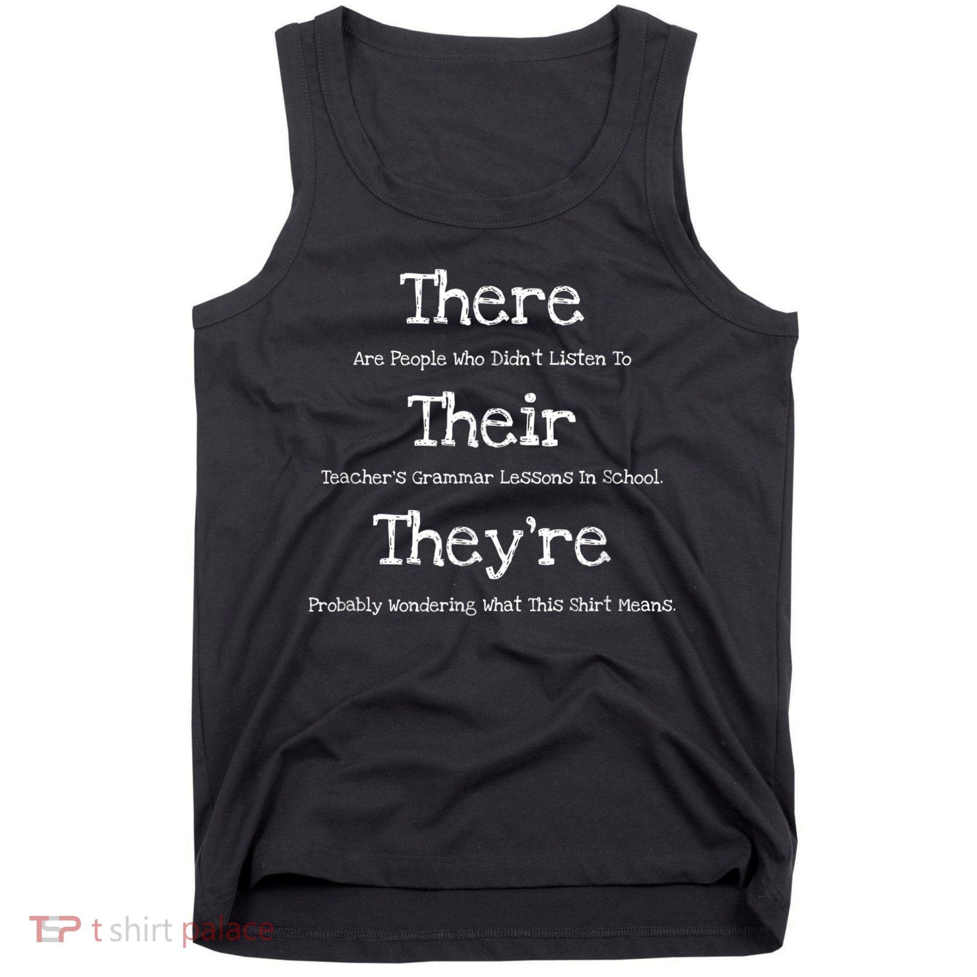 Funny English Teacher Grammar Police Tank Top