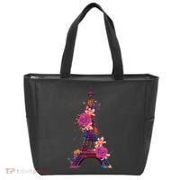 Floral Eiffel Tower Paris Bag thumb 0