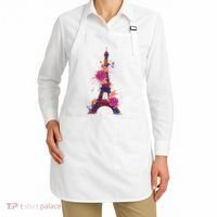 Floral Eiffel Tower Paris Apron thumb 2