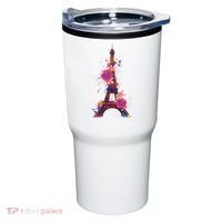 Floral Eiffel Tower Paris Tumbler thumb 0