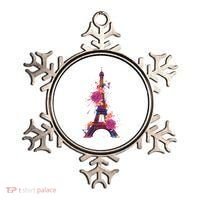Floral Eiffel Tower Paris Ornament thumb 0