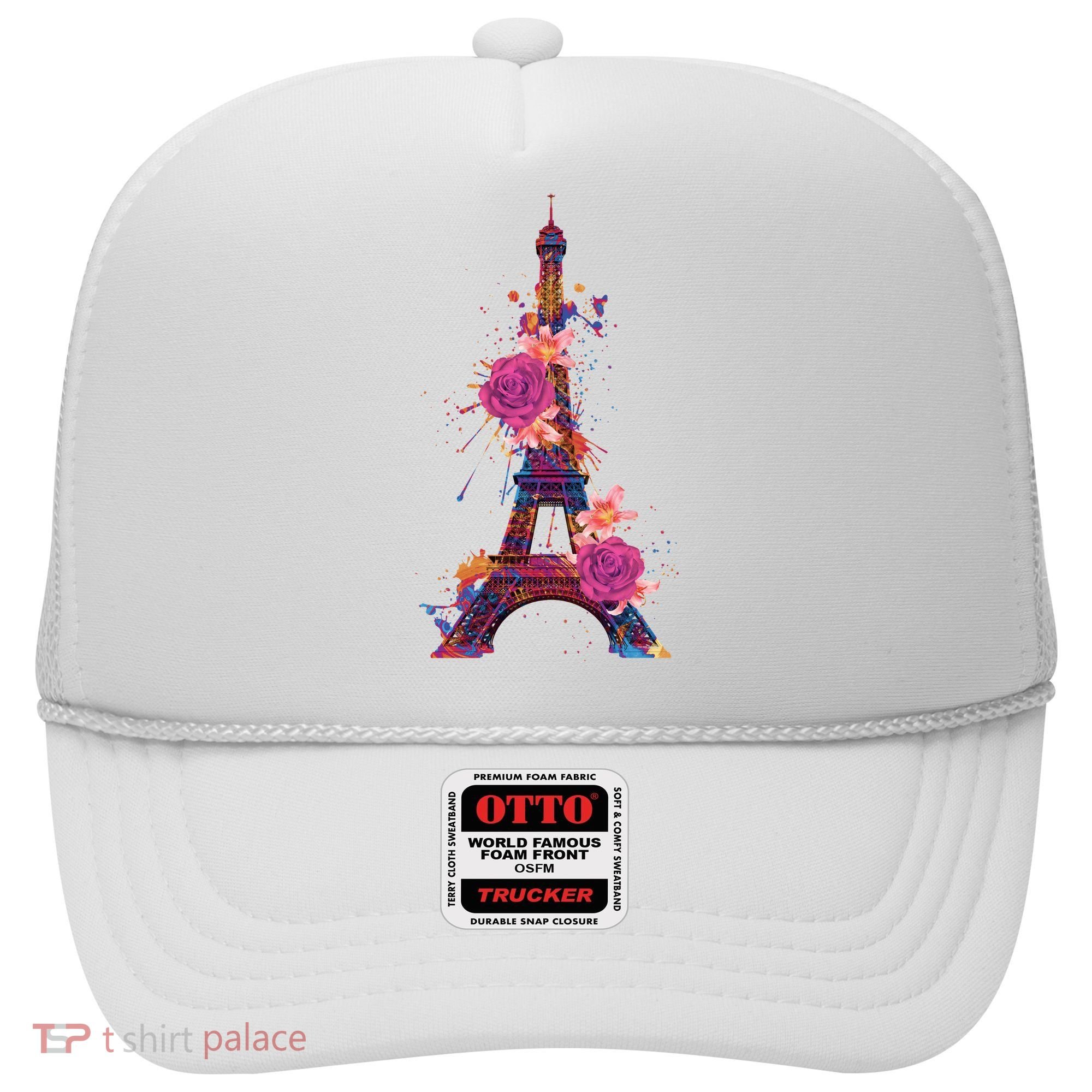 Floral Eiffel Tower Paris Hat
