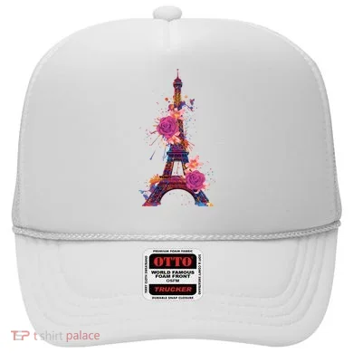 Floral Eiffel Tower Paris Hat
