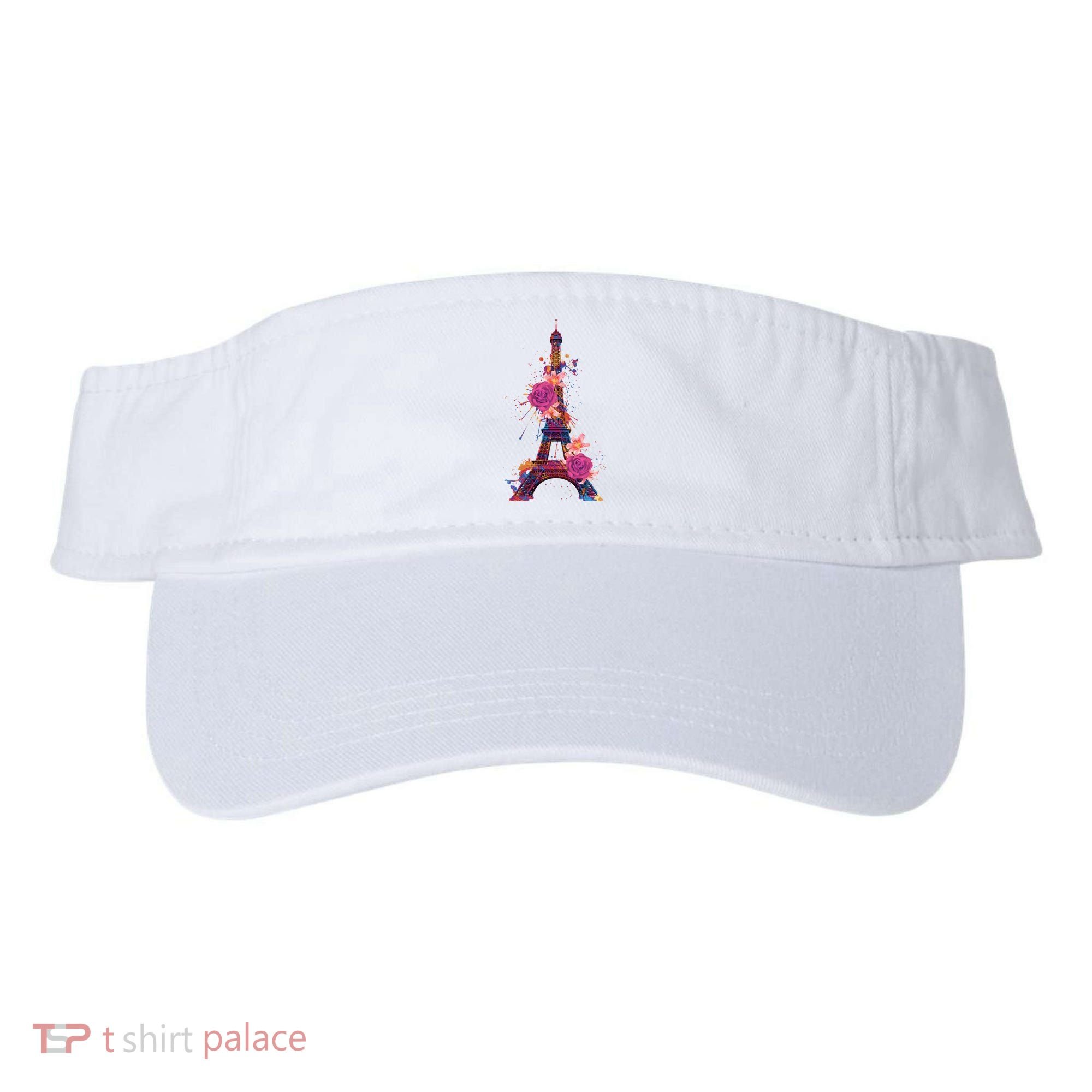Floral Eiffel Tower Paris Visor