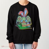 Funny Easter Time Gamer Bunny Ears Controller Easter Eggs Women's Sweatshirt thumb 0