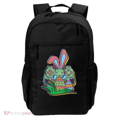 Funny Easter Time Gamer Bunny Ears Controller Easter Eggs Backpack