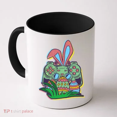 Funny Easter Time Gamer Bunny Ears Controller Easter Eggs Coffee Mug